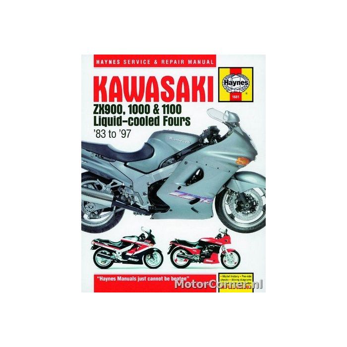 Workshop manual Haynes Kawasaki GPZ900, GPZ1000RX, ZZR1100 1984 to