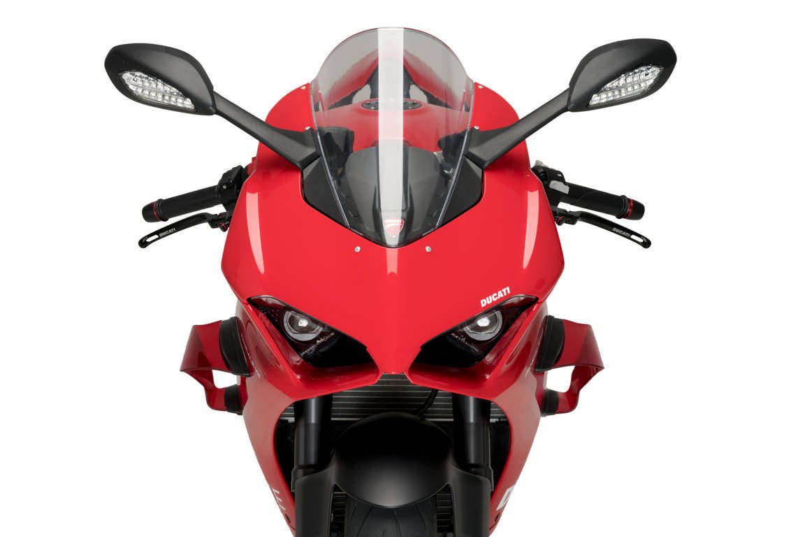 Puig Downforce Spoilers for Ducati Panigale V2 / V4 1100 / V4S from 2020-Black