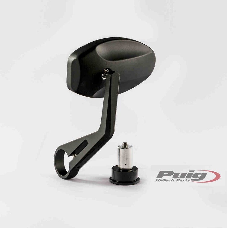 Puig Handlebar End Mirror MP Black