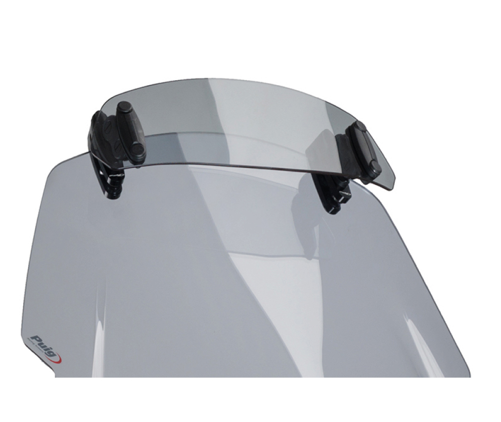 Puig Adjustable Windshield Spoiler Clip-On Light Tinted 277 x 100 MM
