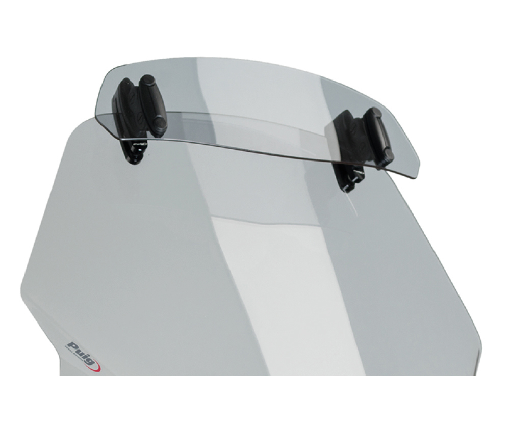 Puig Adjustable Windshield Spoiler Clip-On Light Tinted 325 x 102 MM