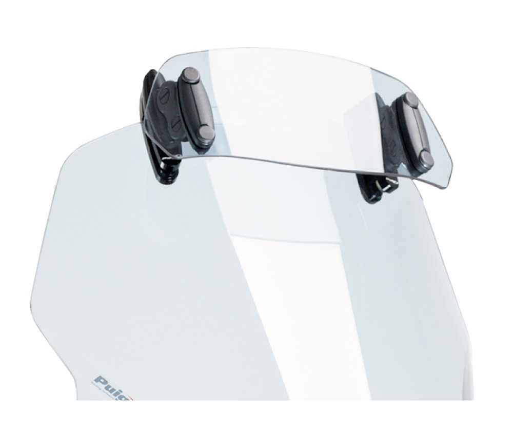 Puig Adjustable Windshield Spoiler Clip-On Clear 230 x 90 MM