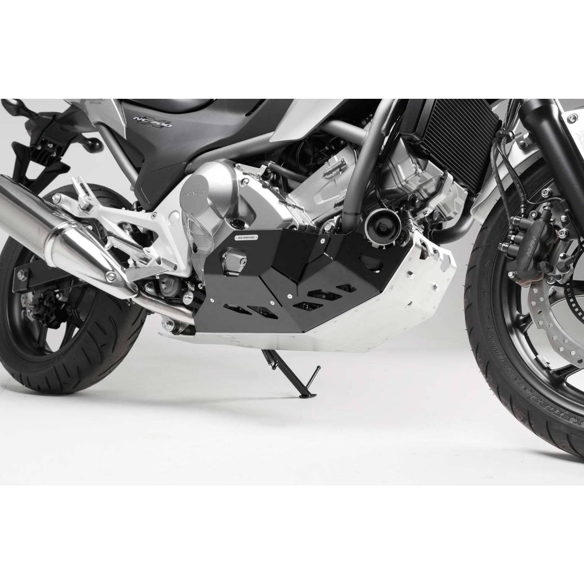 SW-Motech Crankcase Protector Black/Silver Honda NC 700 / NC 750 With DCT