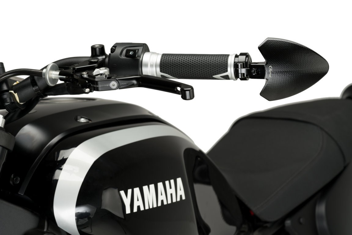 Puig Aluminum Handlebar End Mirror Fold Left
