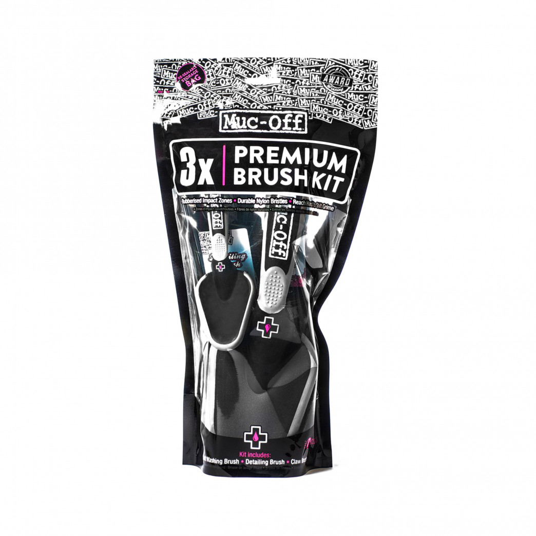 Muc-Off 3x Premium Brush Set