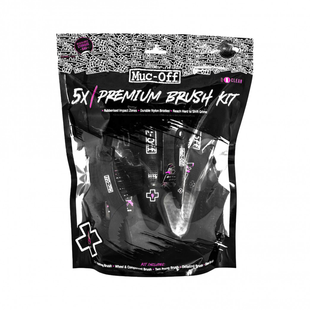 Muc-Off 5x Premium Brush Set