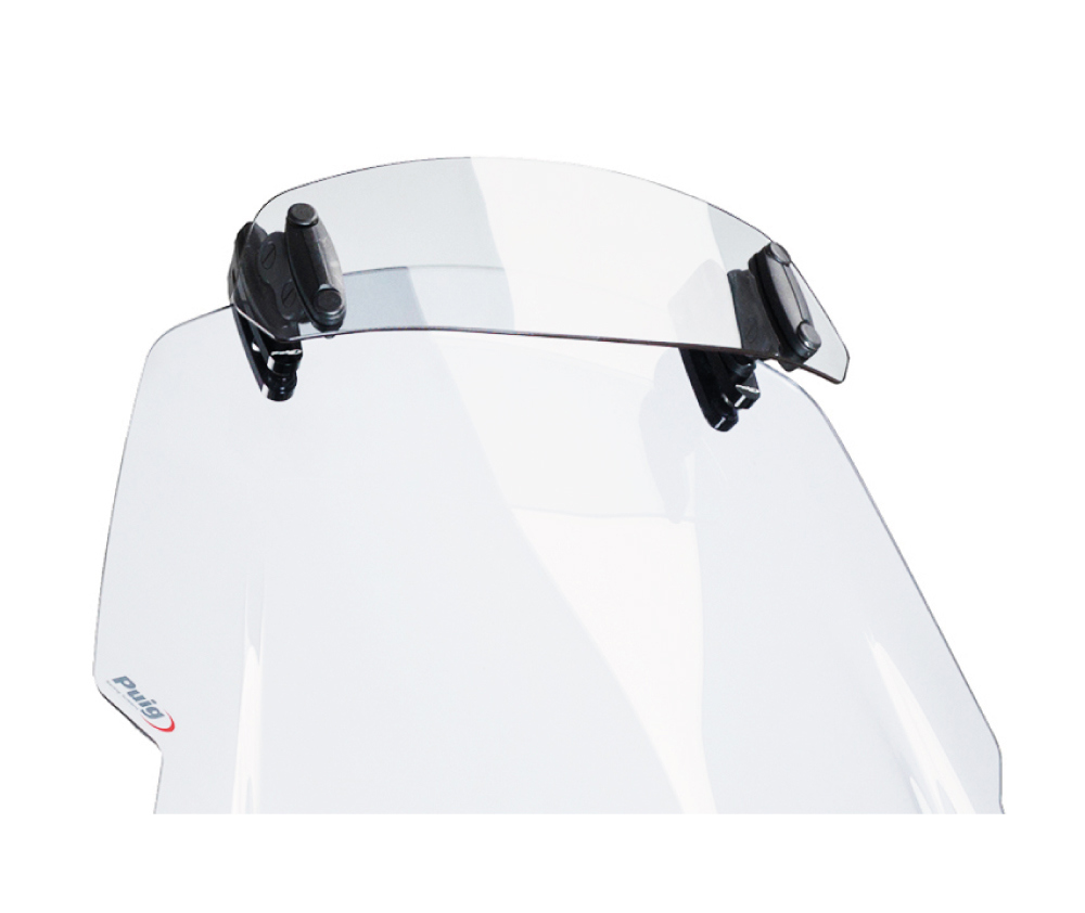 Puig Adjustable Windshield Spoiler Clip-On Clear 277 x 100 MM