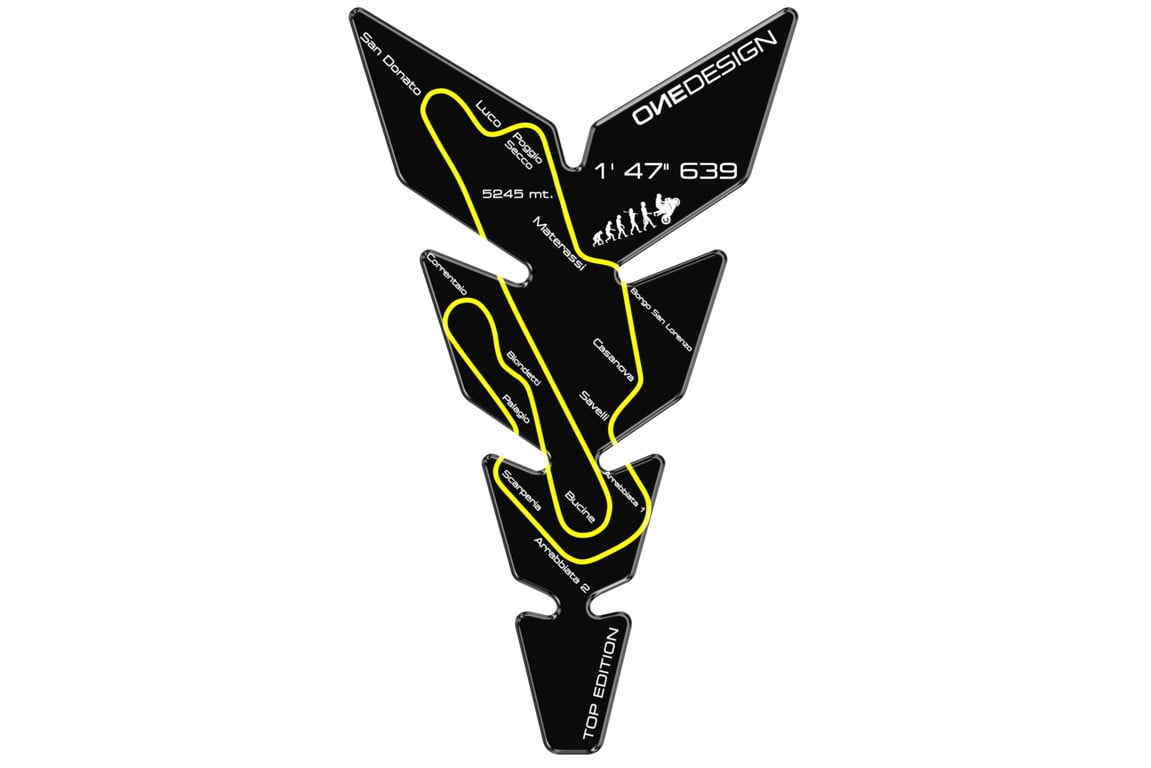 Puig Motorcycle Tank Pad Mugello Black