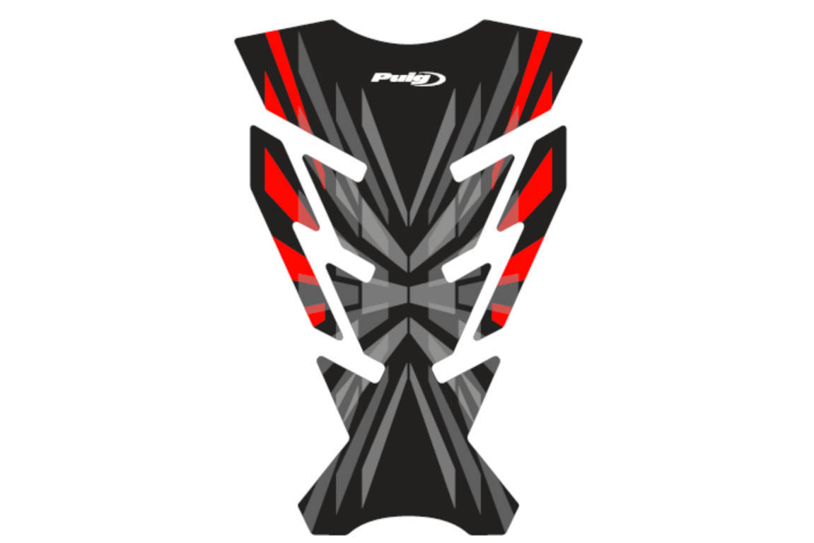 Puig Motorcycle Tank Pad Challenge Red