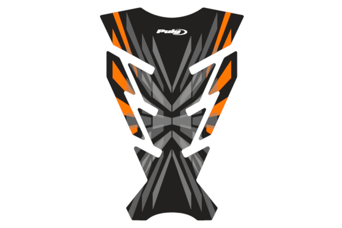 Puig Motorcycle Tank Pad Challenge Orange