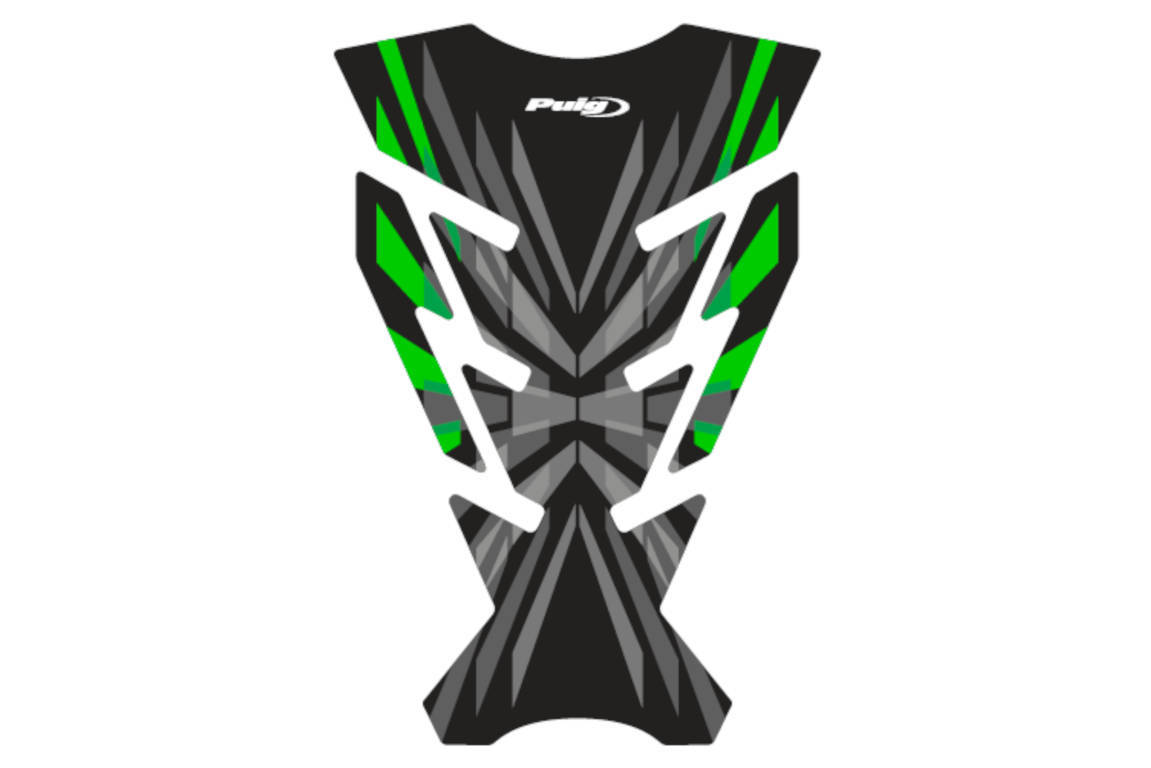 Puig Motorcycle Tank Pad Challenge Green
