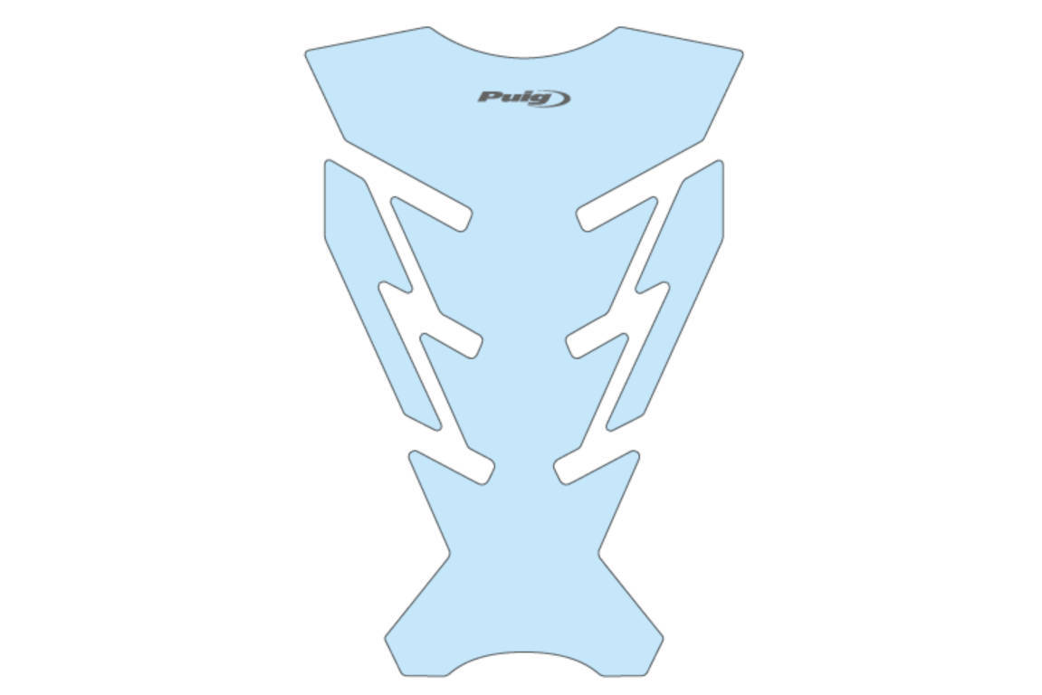 Puig Motorcycle Tank Pad Challenge Clear