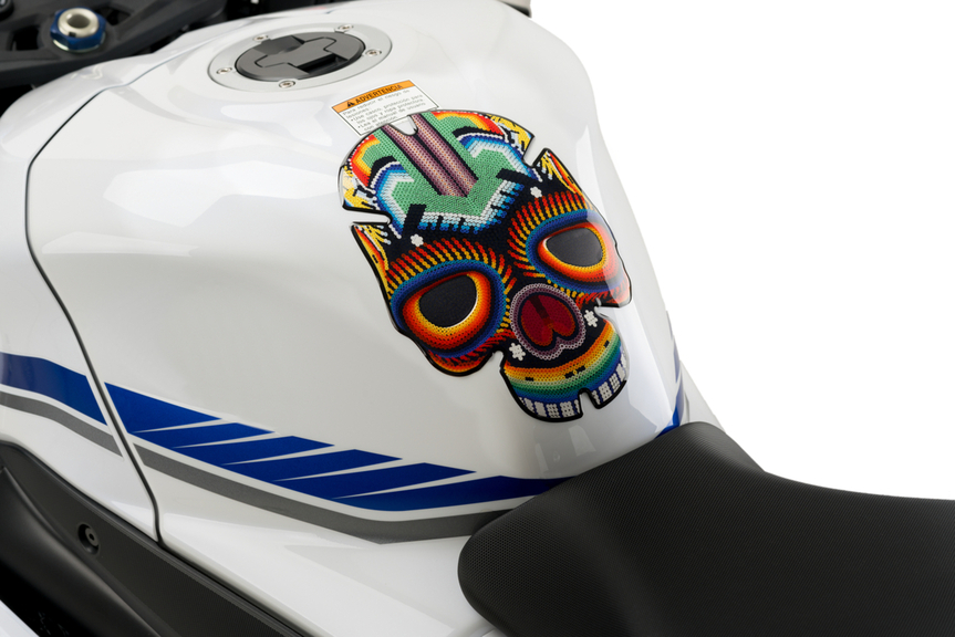Puig Motorcycle Tank Pad Skull I Red