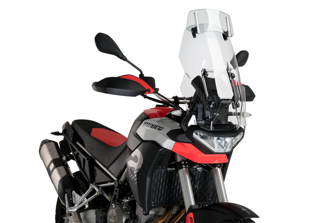 Puig Touring Windshield Clear With Deliberate Check Aprilia Tuareg 660 From 2022