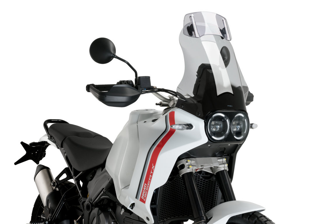 Puig Touring Windshield With Attached Window Ducati DesertX From 2022