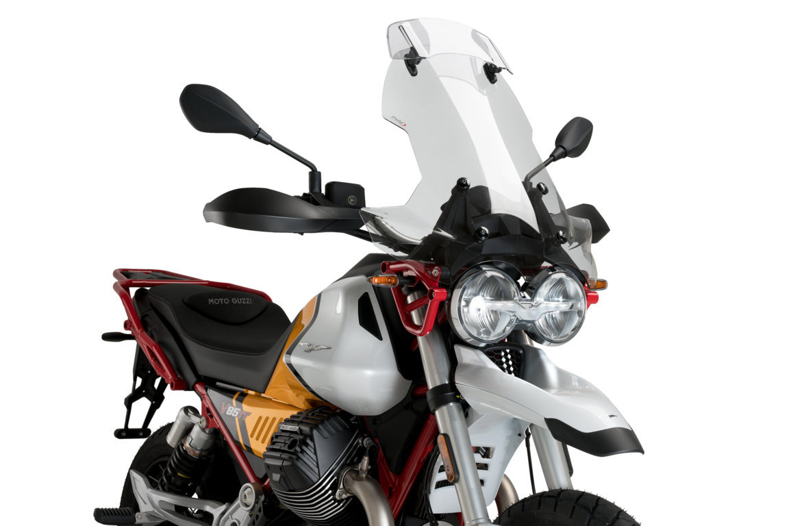 Puig Touring Windshield Clear With Deliberate Window Moto-Guzzi V85 TT / Travel From 2019