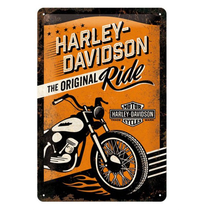 Metal Motorcycle Sign Harley-Davidson The Original Ride 20x30 cm