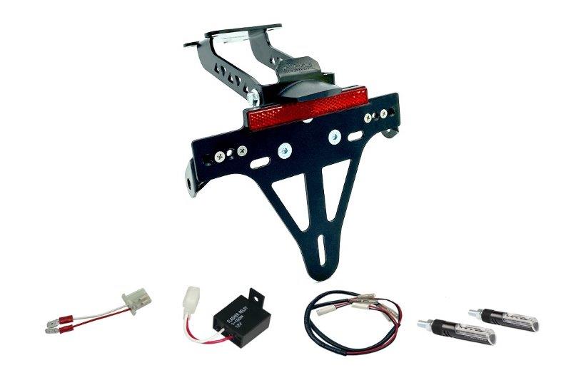 Alpha Technik Kentekenplaathouder Kit met knipperlicht voor Yamaha YZF-R125, RE39