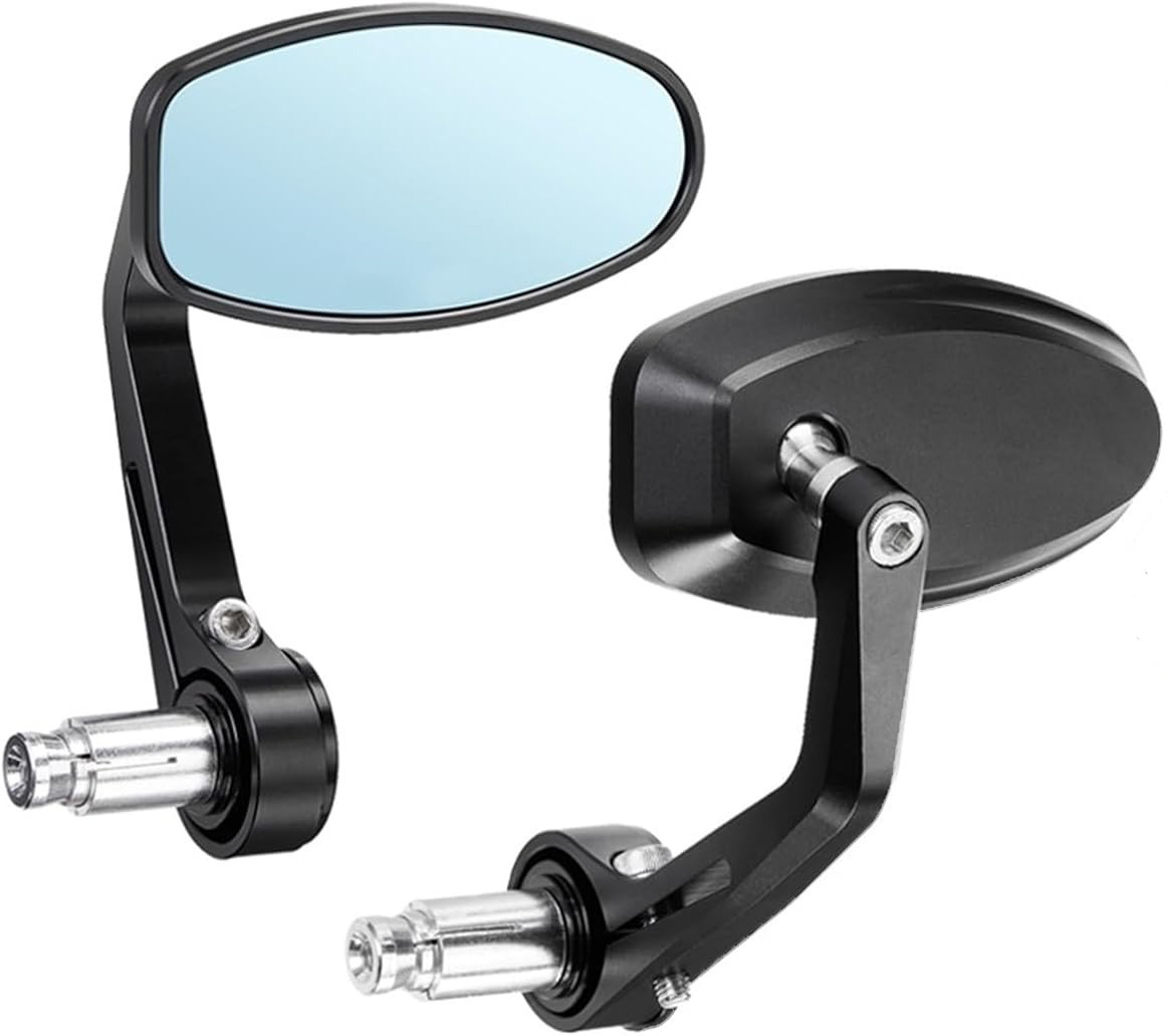 Kijiri Marquez Handlebar End Mirror Oval – Black