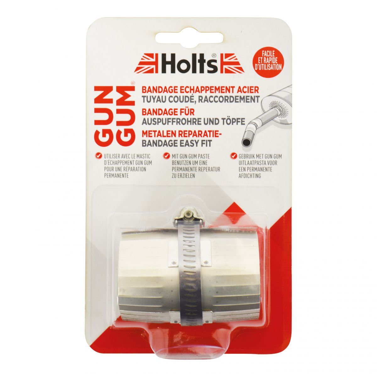 Holts Gun Gum motorcycle exhaust metal repair bandage 210 x 164 mm