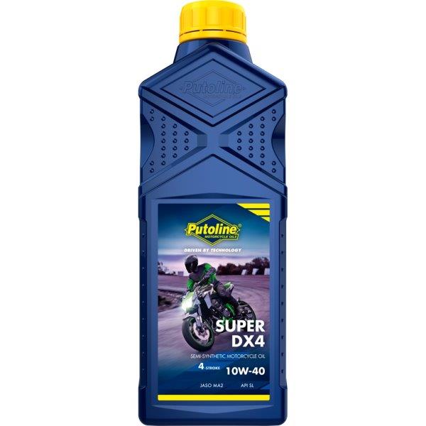 Putoline 1 liter Super DX4 10W-40 semi-synthetic 4-Stoke Motorcycle oil