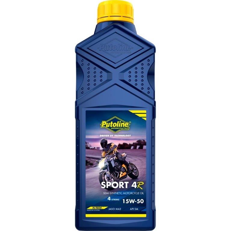 Putoline 1 liter Sport 4R 15W-50 semi-synthetic 4-Stoke Motorcycle oil