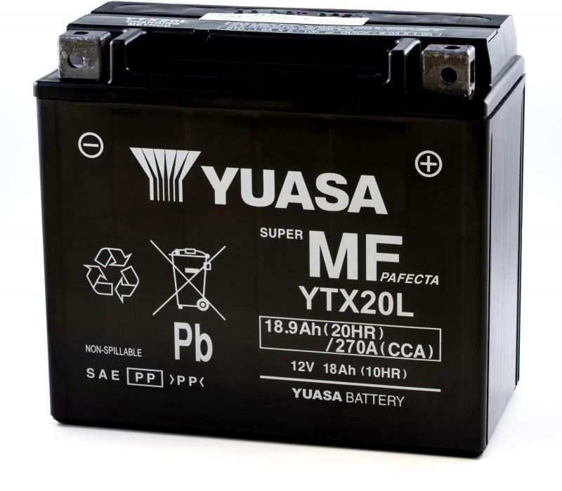 Yuasa Accu YTX20L maintenance-free motorcycle battery