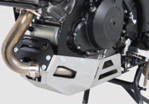 Hepco&Becker silver Aluminum Carter protection for Suzuki DL1000 from 2014 to 2019