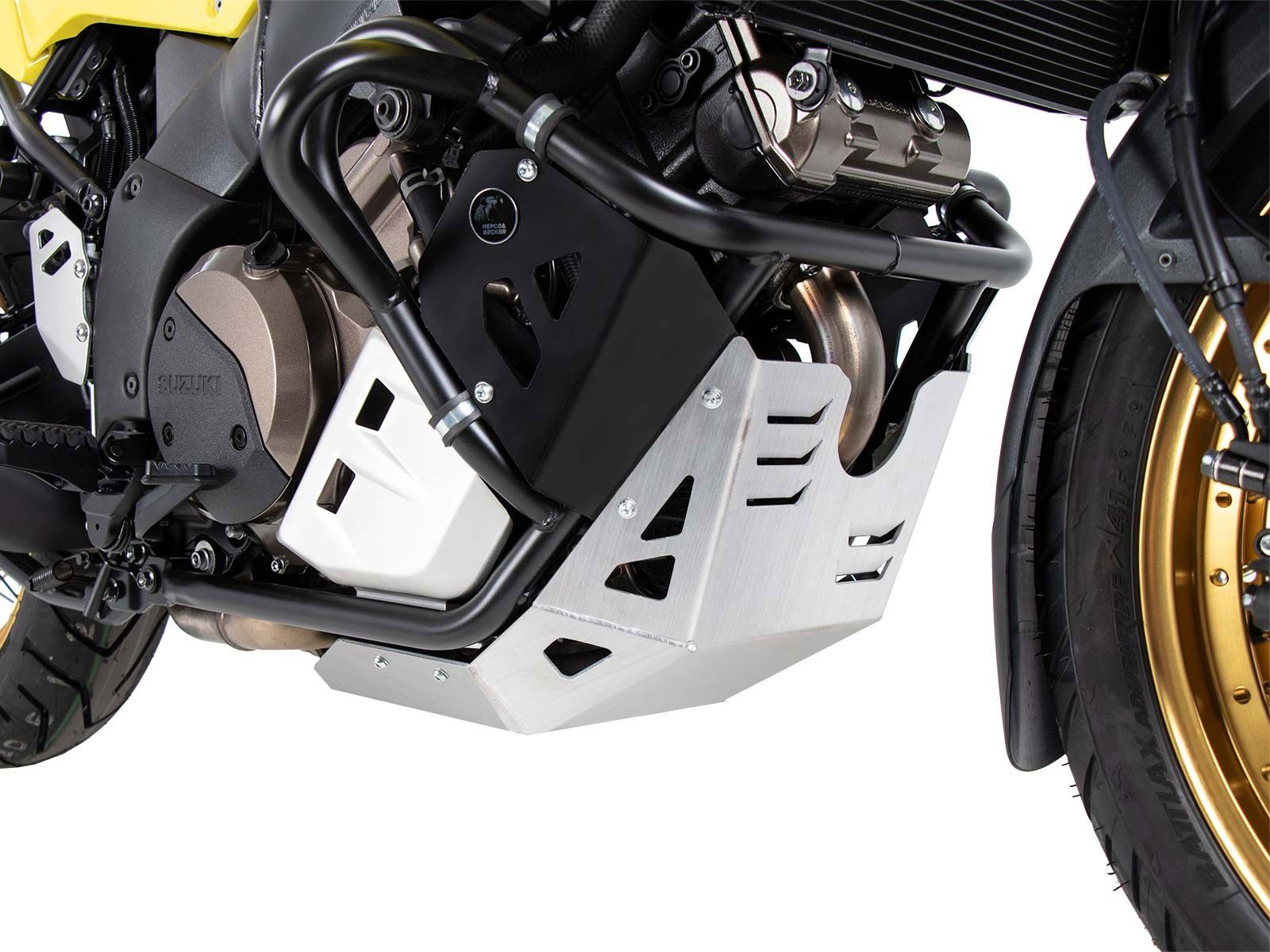 Hepco&Becker silver Aluminum Carter protection for Suzuki DL1050 XT from 2020