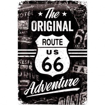 Metal Postcard Route 66 The Original Adventure 20x30