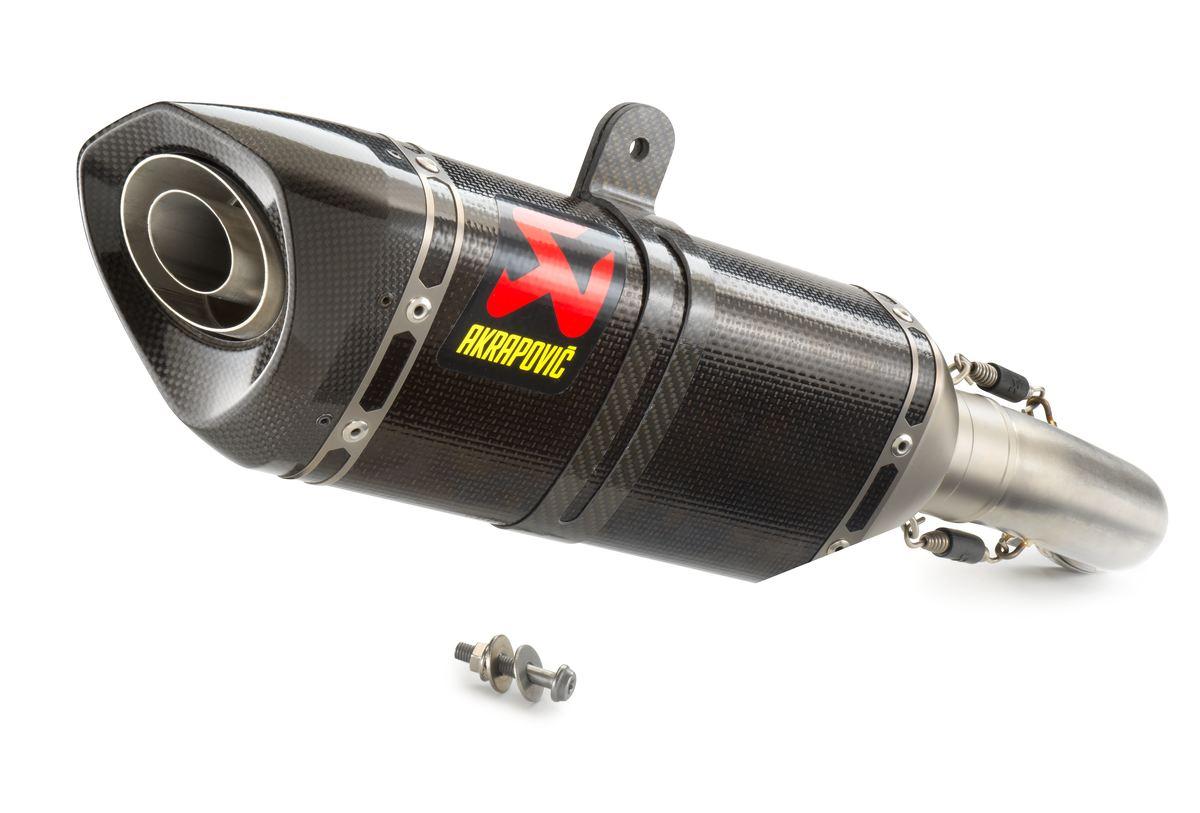 Akrapovic Exhaust Carbon slip-on KTM 125 / 390 Duke / RC EURO 5 From 2021