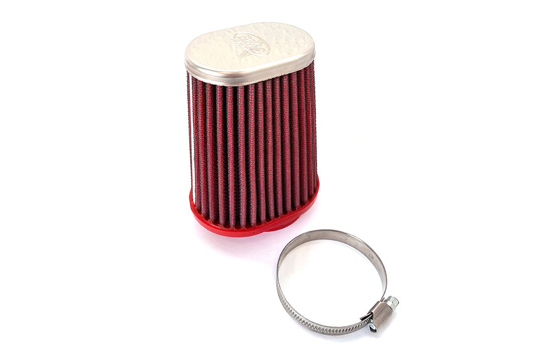 BMC Conical Sport Air Filter for direct intake 55mm x 120mm with a metal cover