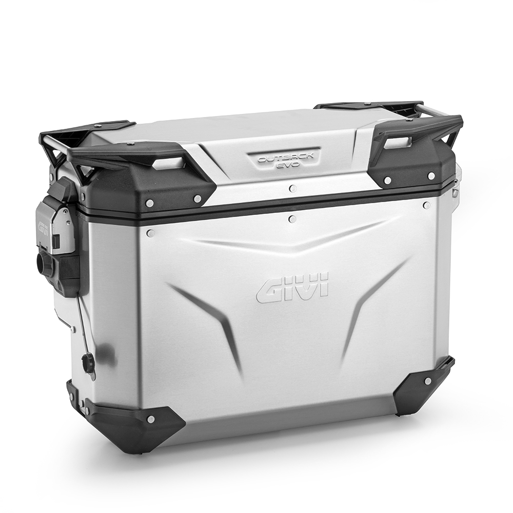 Givi Trekker Outback EVO Cam-Side, aluminum, right, 33 Liter, sold without a lock