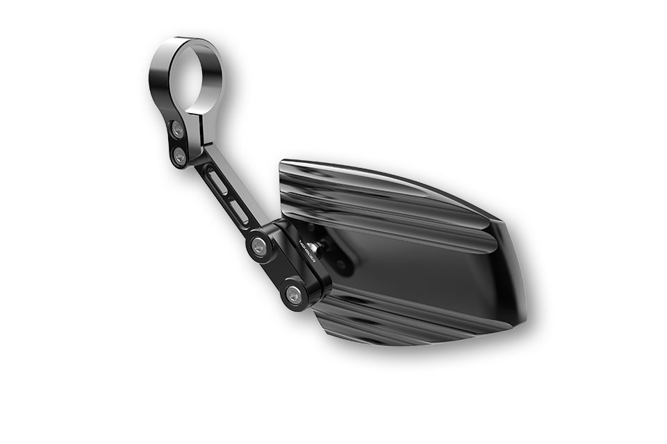 Highsider Handlebar End Mirror set Wave Black