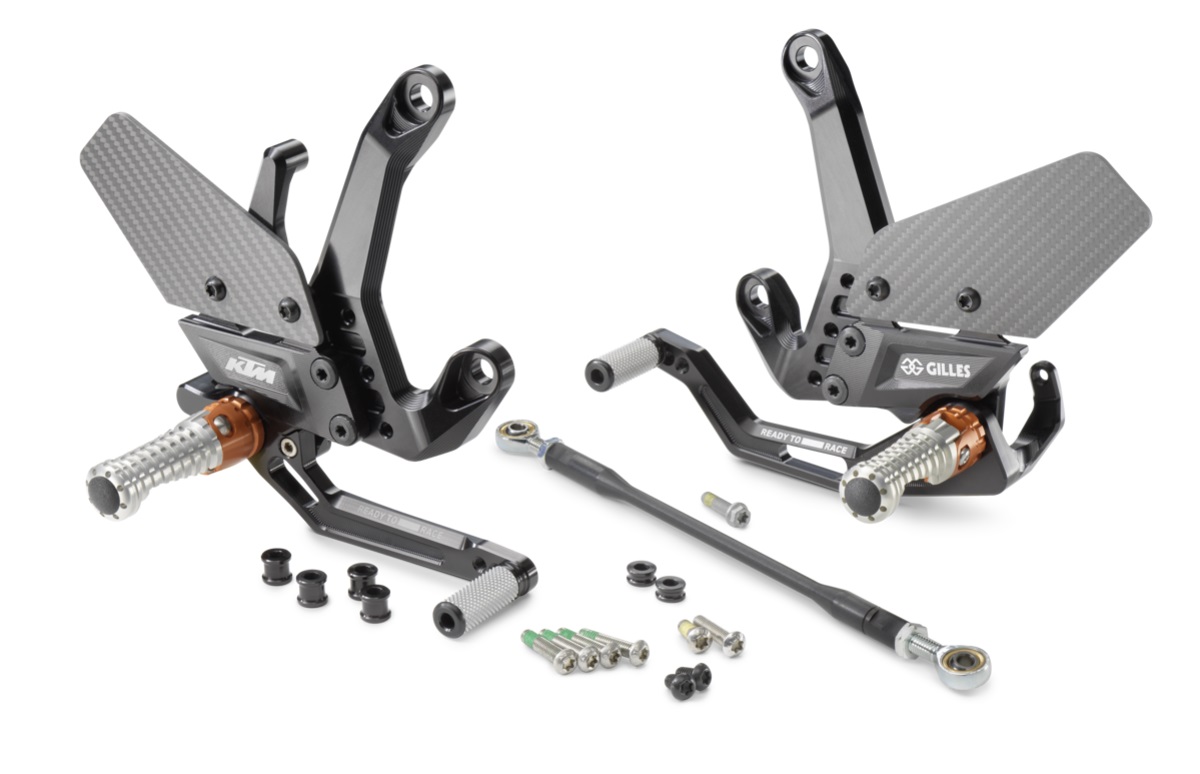 KTM Factory Footpeg system / Rearset for the 990 Duke