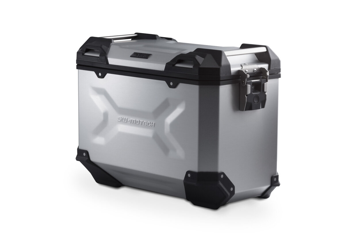 SW-Motech Trax Adventure Aluminum Side Case 45 Liter Silver Left
