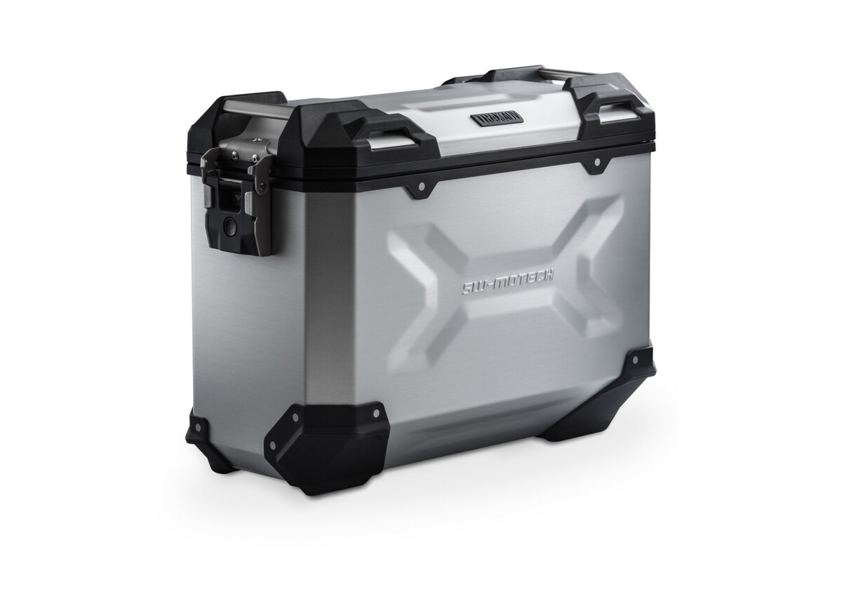 SW-Motech Trax Adventure Aluminum Side Case 37 Liter Silver Left