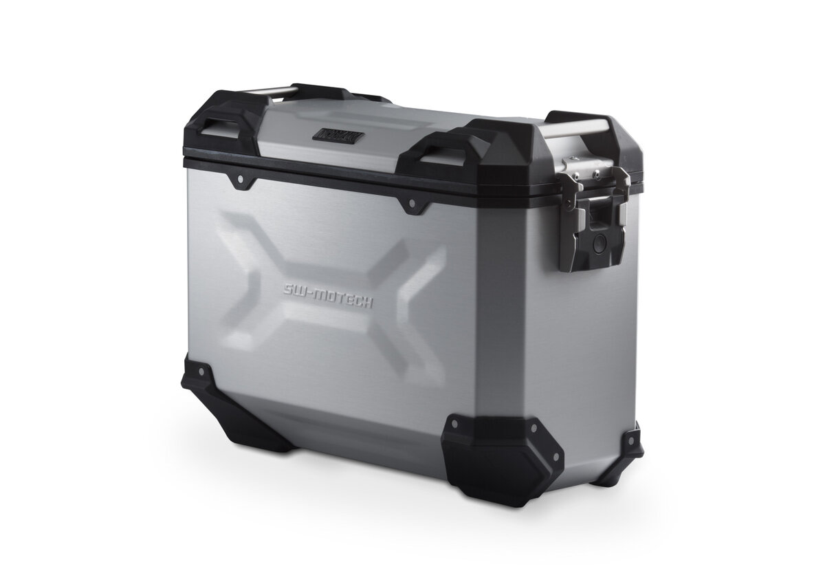 SW-Motech Trax Adventure Aluminum Side Case 37 Liters Silver Right