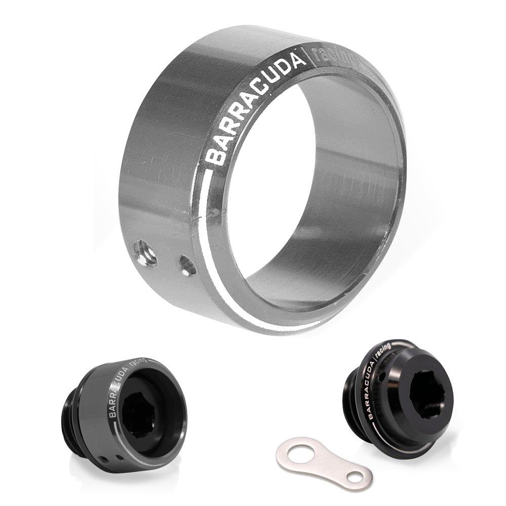 Barracuda insert oil filler cap diameter 28 mm silver