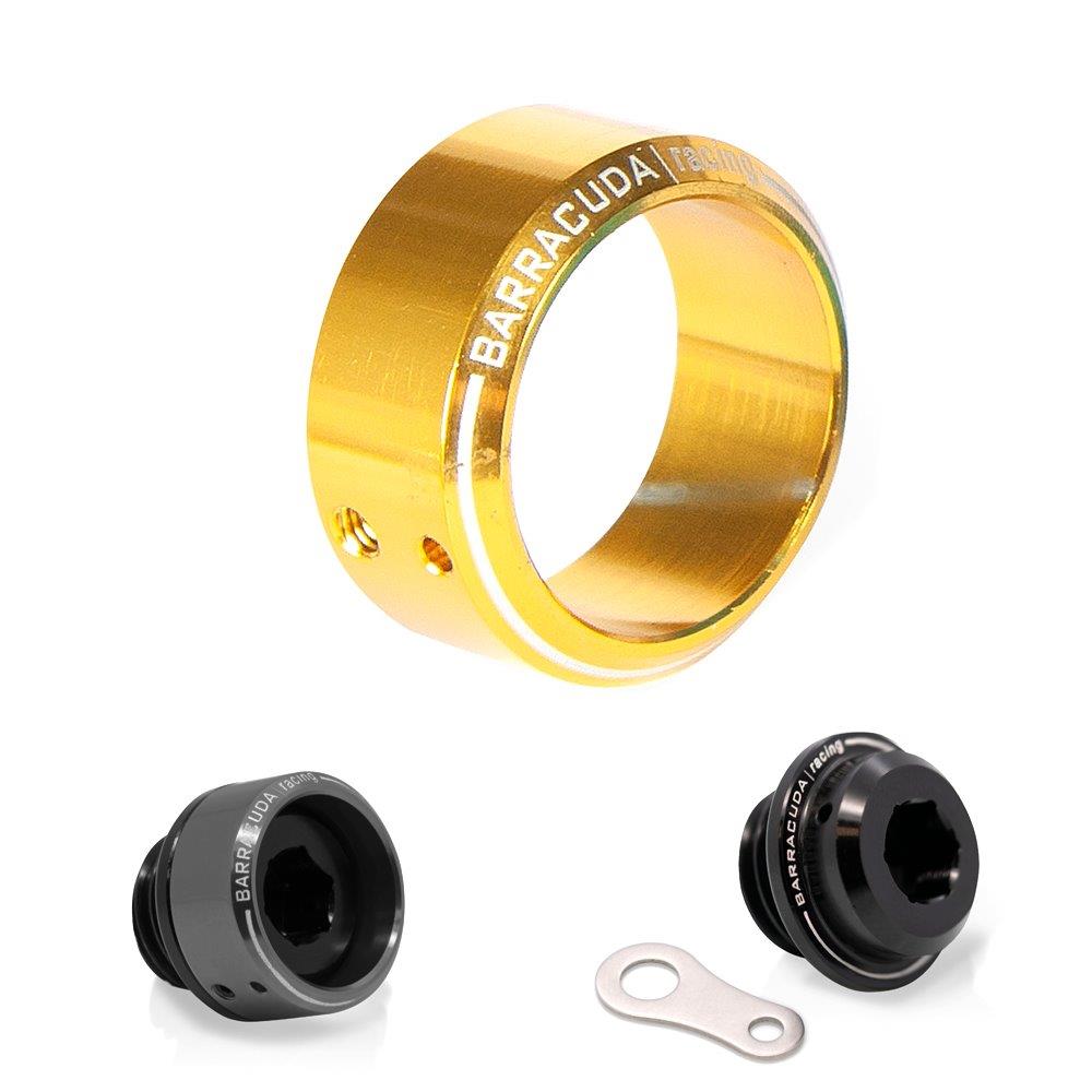 Barracuda insert oil filler cap diameter 28 mm gold