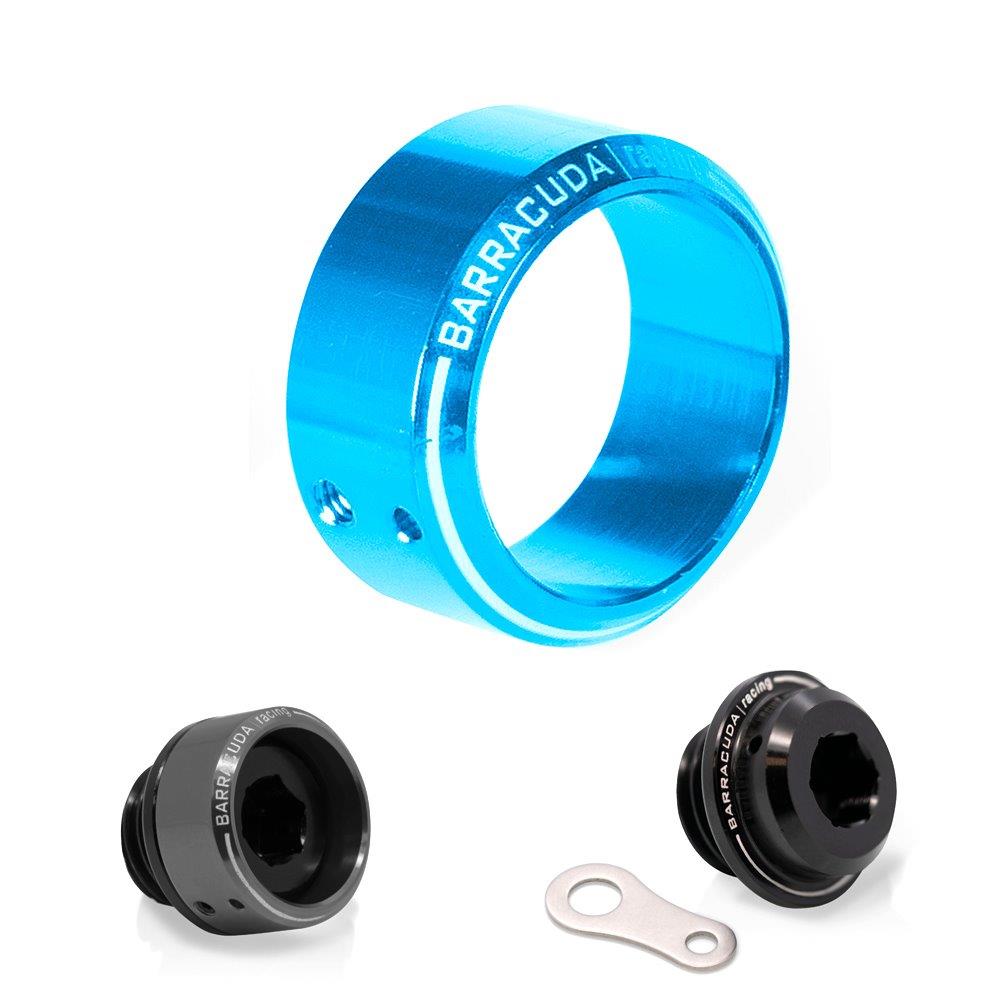 Barracuda insert oil filler cap diameter 28 mm blue