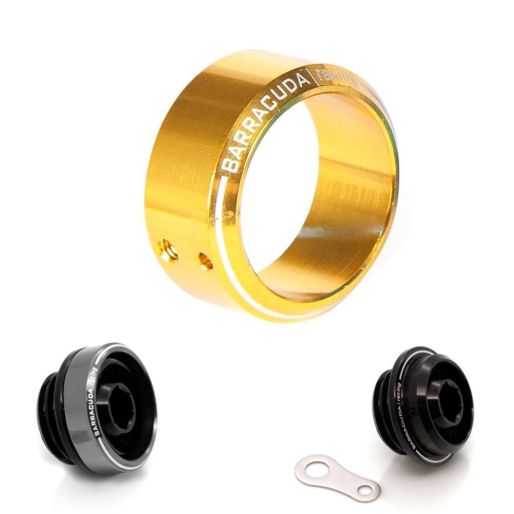 Barracuda insert oil filler cap diameter 35 mm gold