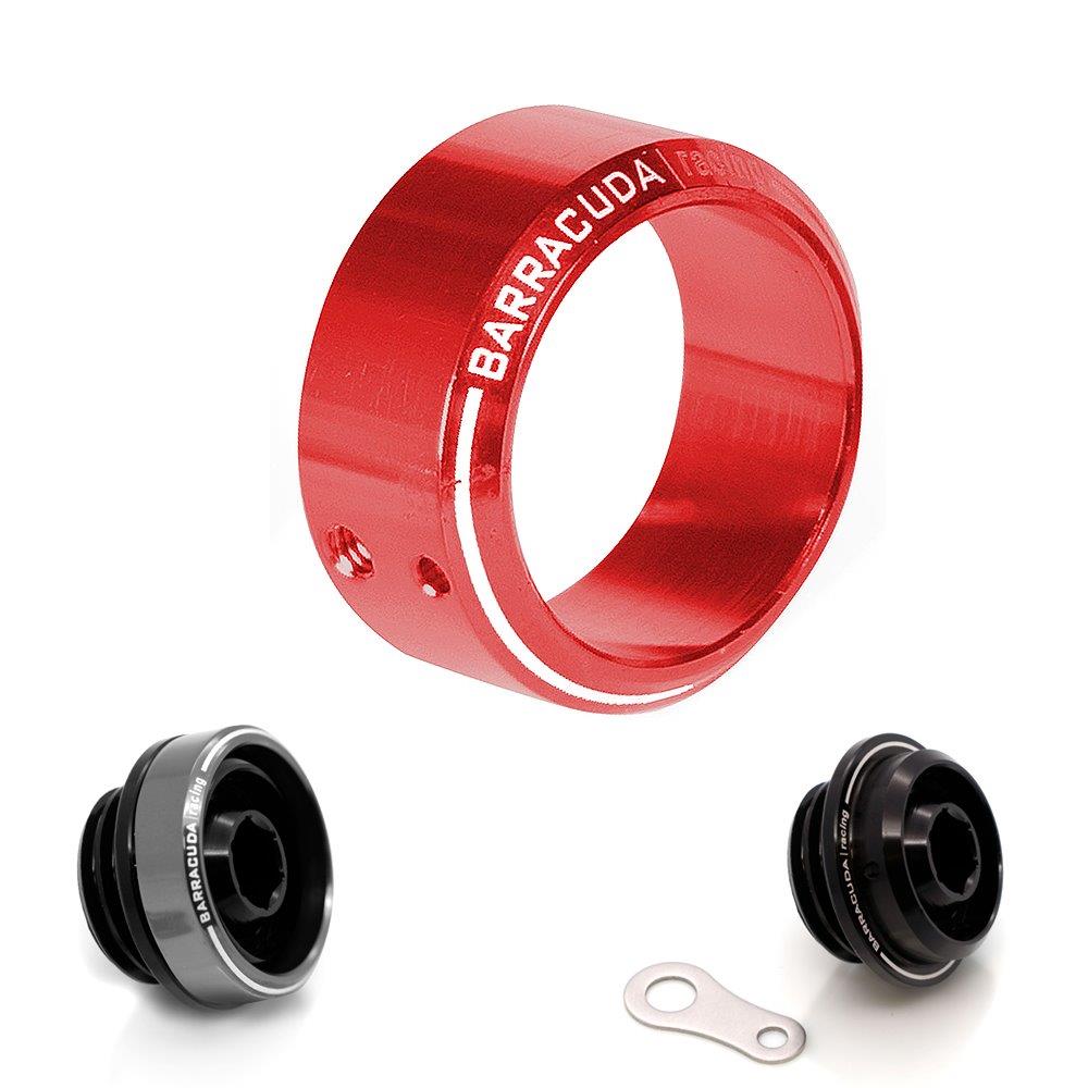 Barracuda insert oil filler cap diameter 35 mm red