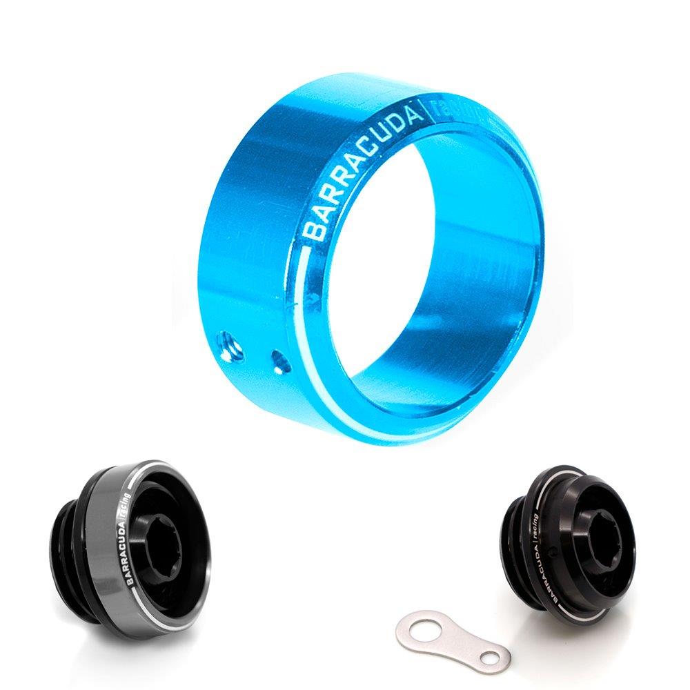 Barracuda insert oil filler cap diameter 35 mm blue