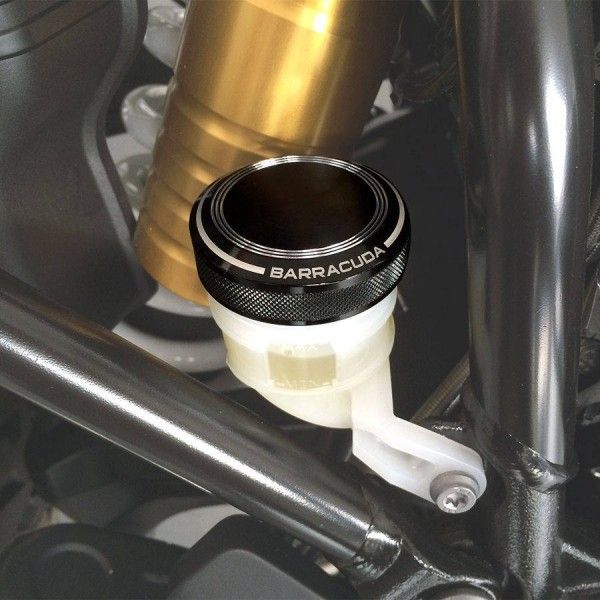 Barracuda Aluminum Brake Fluid Reservoir Cover Black 49mm