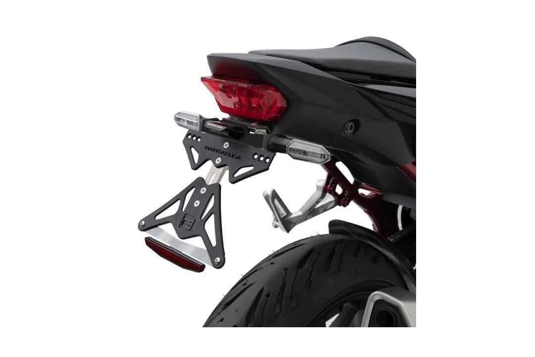 Barracuda license plate holder Honda CB750 Hornet for oem turn signals