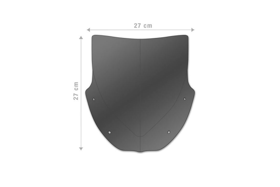 Barracuda Windshield Aluminum silver for Moto Guzzi V7 III