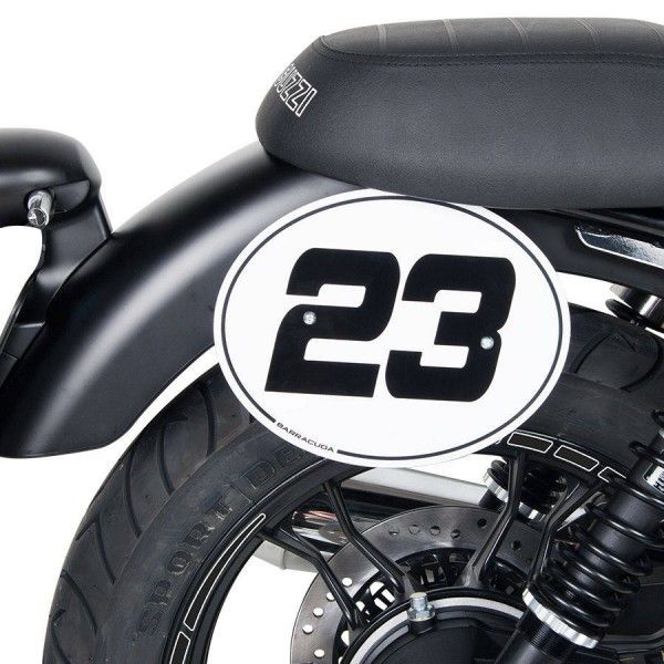 Barracuda license plate set side Moto Guzzi V7 II models