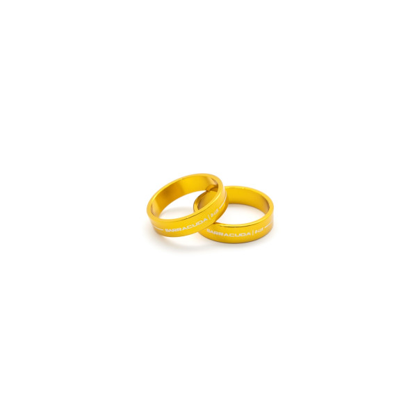 Barracuda filler ring for handlebar end mirror gold