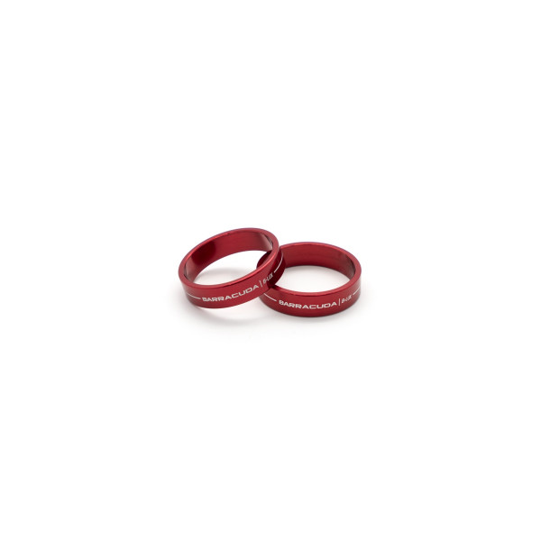 Barracuda filler ring for handlebar end mirror red